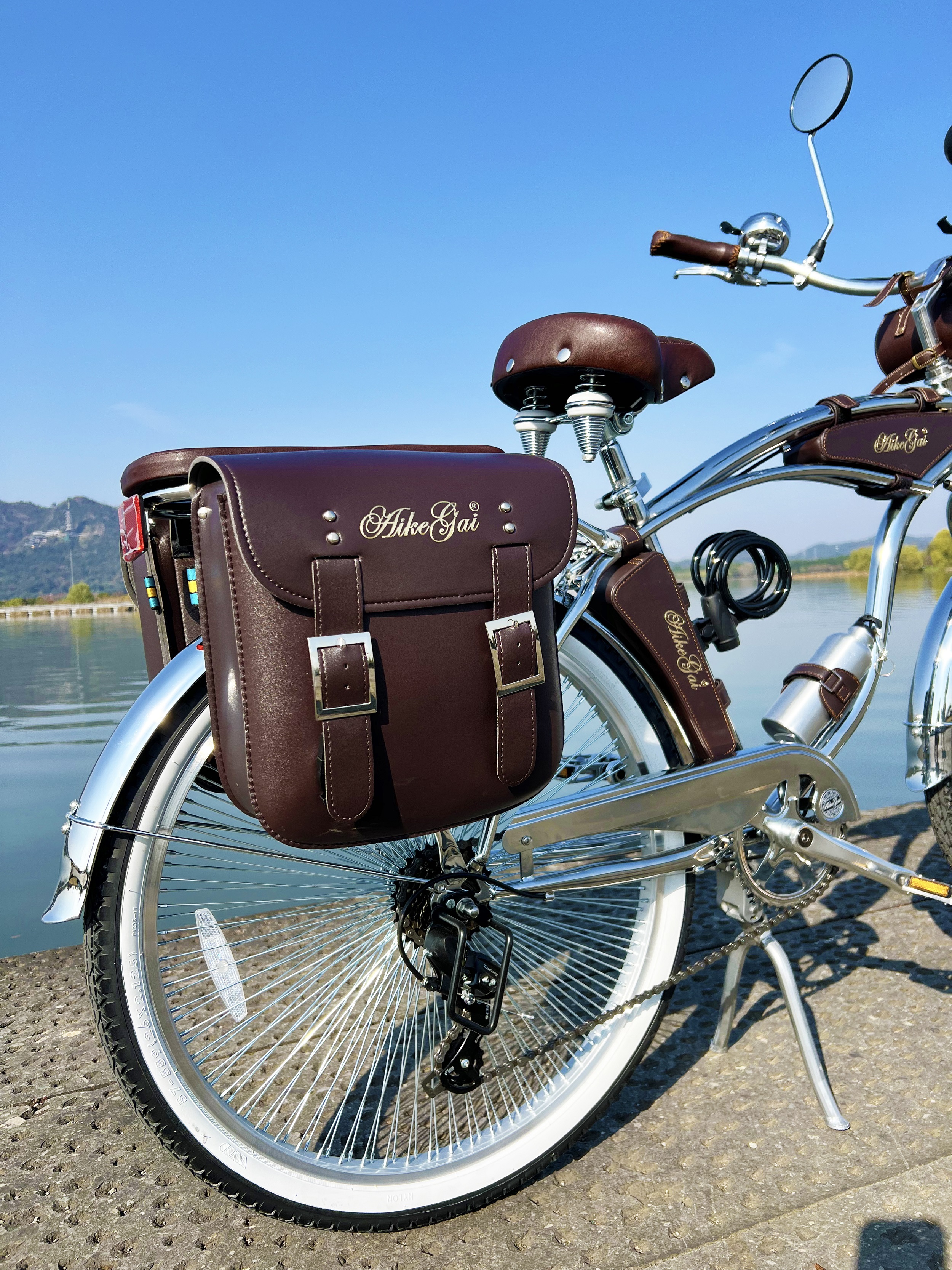 Super Chrome Retro Cruiser Bike Vintage Bicycle